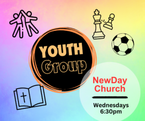 Youth group meets Wednesdays at 1pm.